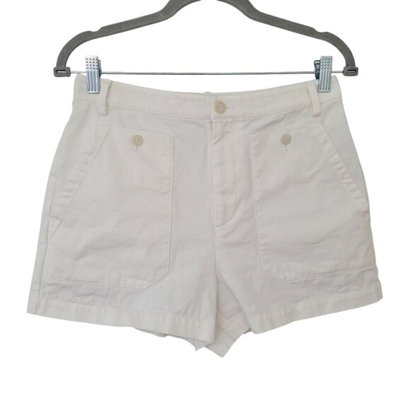 Nili Lotan Pants - Nili Lotan Augusta Cotton Twill Shorts Womens Size 6 Made In USA